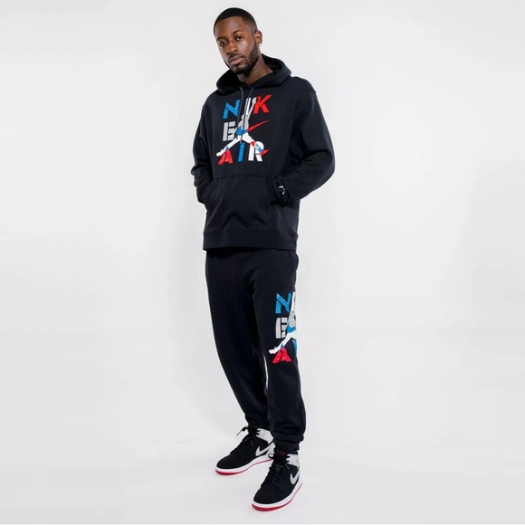 Nike Air Jordan Legacy IV What The Retro Hoodie Pants Black